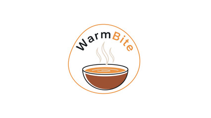 Warm Bite Logo with Steaming Bowl.