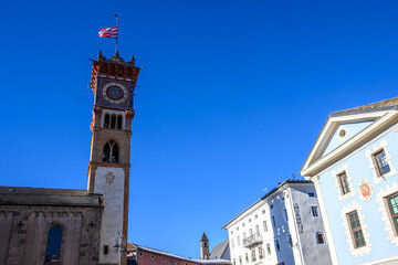 centro storico di Cavalese, Trentino, Val di Fiemme