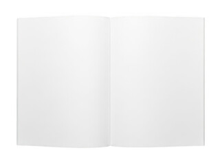 Open book pages isolated on transparent background