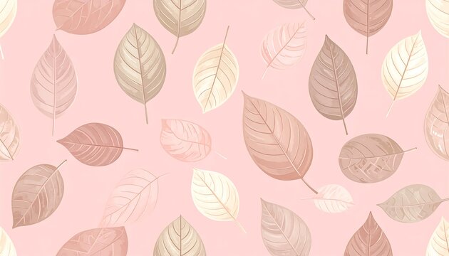 Elegant pink leaf pattern for backgrounds and designs.