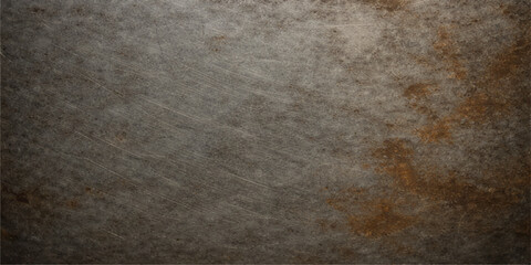 Obraz premium Aged and old rusty metal texture with a dark grunge pattern on a rough vintage surface creates a dirty brown material background for a textured wall design