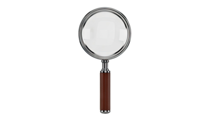 Magnifying Glass with Leather Handle