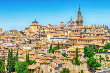 Alcazar and Cathedral of Toledo, Spain