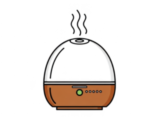 Modern humidifier design isolated on transparent background