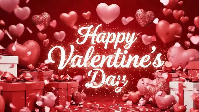 Assortment of valentines chocolates and red roses