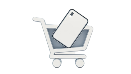 Shopping Cart with Smartphone