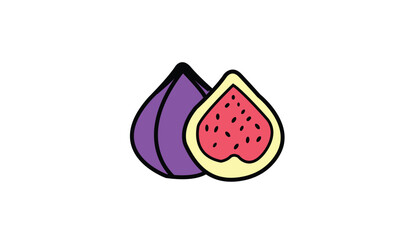 Fig vector design with white background 