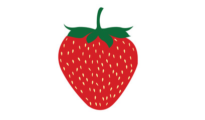 strawberry on white background