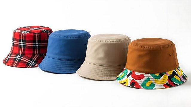 Assorted bucket hats display - Powered by Adobe