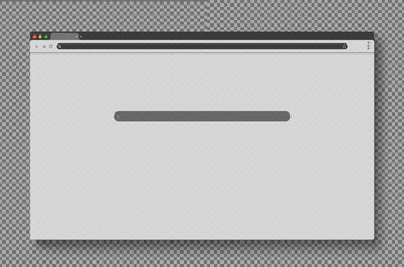 Minimal desktop browser window mockup. Search bar clean UI template. Website  app landing pages, UX design, product demos, SEO marketing banners and interface prototyping projects modern layouts.
