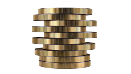 Stack of gold coins