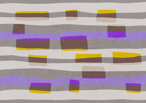 Abstract art shapes floating on grey backdrop
