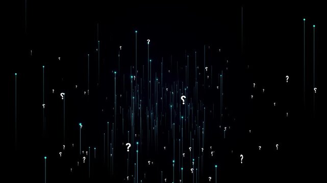 Abstract question mark icon problem sign many wireframes 