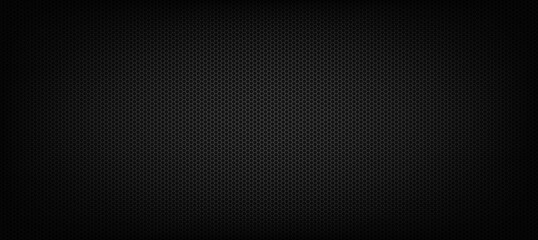 Dark metal diamond mesh grid background. Seamless vector illustration of black perforated steel grating sheet with rhombus holes for industrial technology and engineering design. © Kolerowa