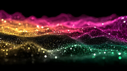 concept using abstract waves to represent communication, reach, and audience engagement