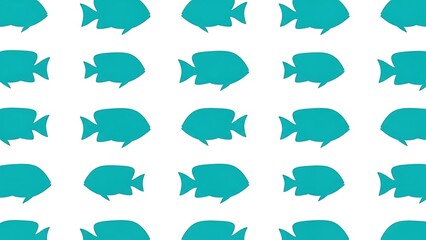 Repeating pattern of blue fish