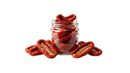 Sun dried tomatoes in a jar