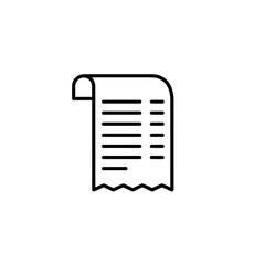 Minimalist Illustration of a Classic Scroll with Ruffled Edges for Vintage Design Projects