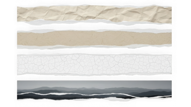 Abstract textures set isolated on transparent background - Powered by Adobe