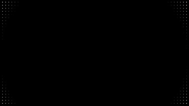 Abstract Halftone Dot Pattern Transitioning from White to Black.