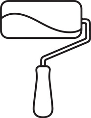 Obraz premium Professional home repair tools line icons created with minimal shapes, easy to edit, recolor, and scale for multiple design needs. Generative Ai