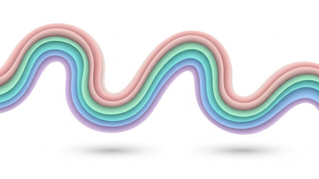 Colorful Abstract Wavy Line Background with Smooth Gradient Flow for Modern Design, Creative Branding, Minimal Art, Digital Illustration, Website Background, Social Media Banner, UI UX Design, Motion 