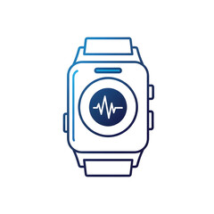 Smartwatch Health Monitoring Icon
