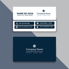 Modern Professional Business Card Template with Contact Details