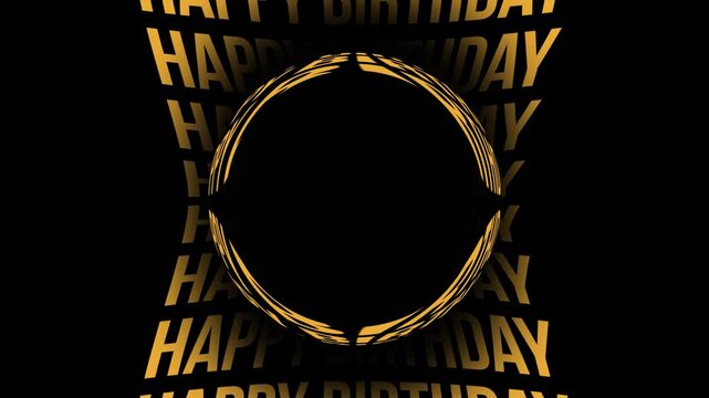 4K Happy Birthday Animated Text Video | Colorful Happy Birthday Motion Typography 4K | Festive Birthday Text Animation Background | Vibrant Happy Birthday Celebration Text Video 4K | Cheerful Animated