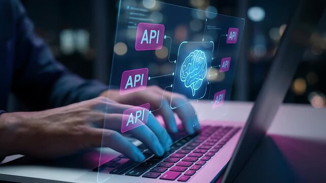 API and AI technologies. API and AI technologies powering modern computing solutions with a focus on automation.