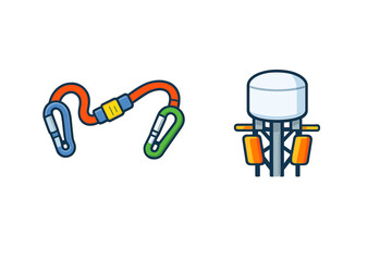 Climbing Gear and Water Tower Iconography
