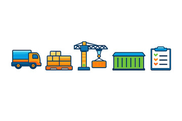 Logistics and Shipping Icons