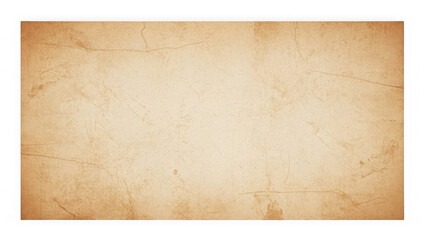 Vintage paper texture isolated on transparent background