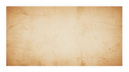 Vintage paper texture isolated on transparent background