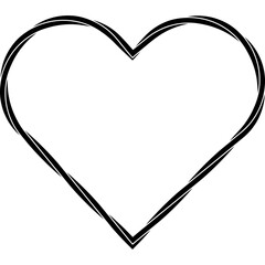 Nautical rope heart shape. Rope love frame. Vector illustration isolated.