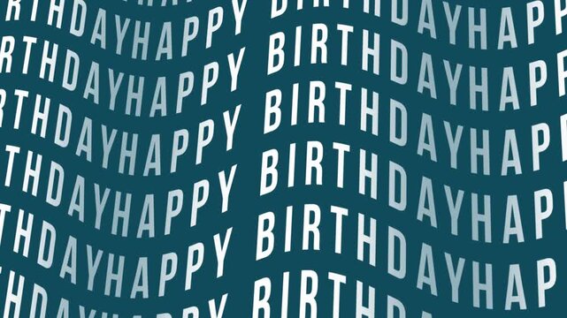4K Happy Birthday Animated Text Video | Colorful Happy Birthday Motion Typography 4K | Festive Birthday Text Animation Background | Vibrant Happy Birthday Celebration Text Video 4K | Cheerful Animated