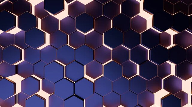 背景素材　Black hexagon pattern, abstract black 3d hexagon background
