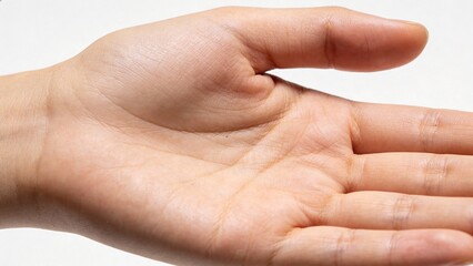 Closeup of a human hand