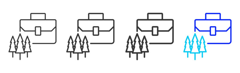 Value Sustainability icon set collection creative outline style for product lifecycle management with multiple thickness variations suitable for digital branding and UI design
