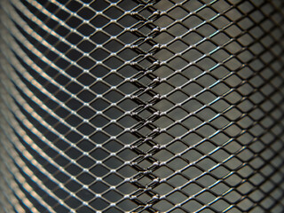 Fototapeta premium Metal Mesh Pattern Close-Up for Industrial Applications