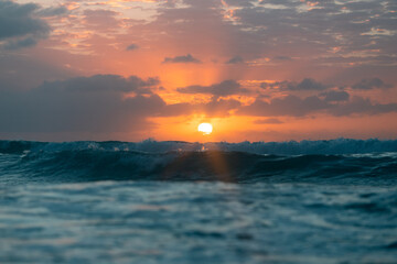 Beautiful sunrise view at the beach.
