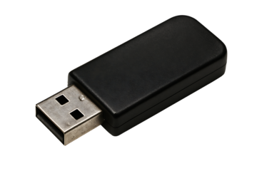 Usb flash drive stick isolated on transparent background