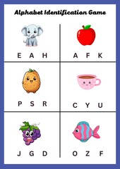Alphabet Identification Game | Circle the Correct Alphabet-  2