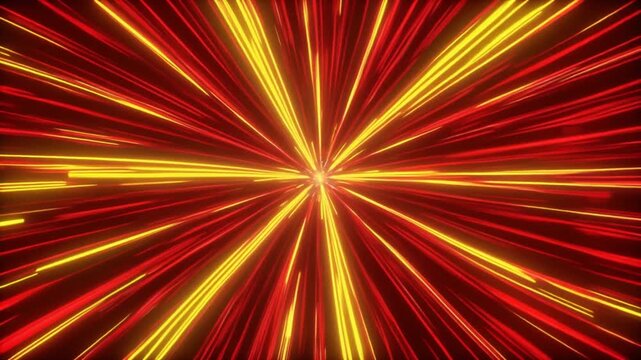 Red and yellow radiating pattern, A vibrant pattern featuring red and yellow rays radiating .