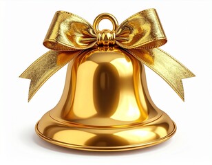 christmas bells isolated on white