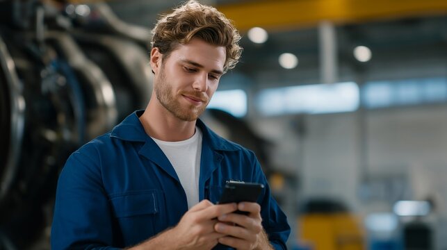 Aviation maintenance teams rely on digital tools while monitoring complex engine behavior in modern jet aircraft systems. cinematic color correction, natural uneven lighting yet gentle backlight, - Powered by Adobe
