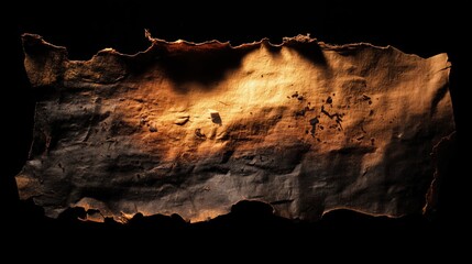 Ancient Papyrus Scroll: A close-up shot of an ancient papyrus scroll, its weathered texture and faded hues hinting at secrets and stories of a bygone era. A tangible connection to the past.