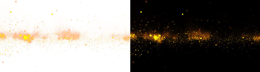 Fire Sparks Wave Overlay Isolated on Transparent Background