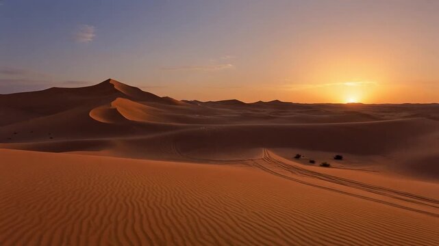 Sunrise over Tehouak, Tassili n&acute; Ajjer National Park, Unesco World Heritage Site, SAHARA