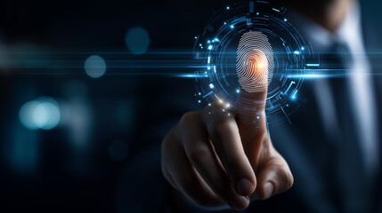 Digital warning about deepfake identity theft and cyber threats, facial spoofing and AI-generated profiles, secure login breach alerts, futuristic interface concept, with copy space